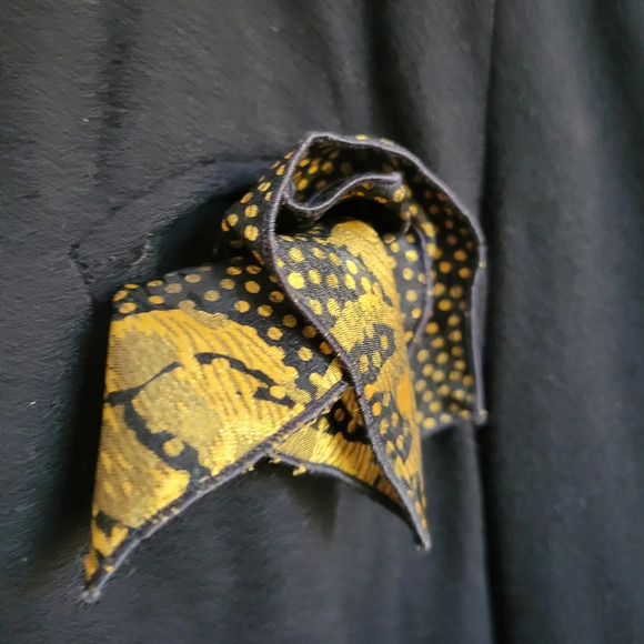 Vintage Oleg Cassini Wool Suit Jacket / Black / Oversized / Fits Medium - Picture 3 of 9